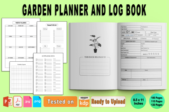 Download Garden Planner and Log Book (12 Months) - Premium Bundle