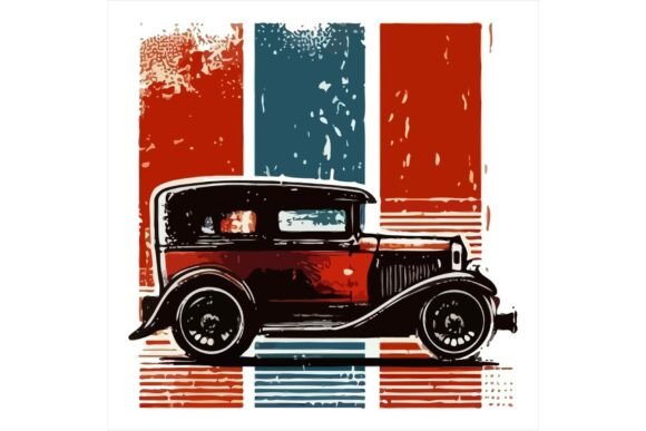 Download Freebie Classic Car Illustrations Vector - Illustration Collection