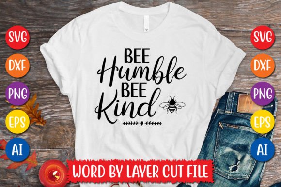 Download Bee Humble Bee Kind SVG Design - Premium Resources