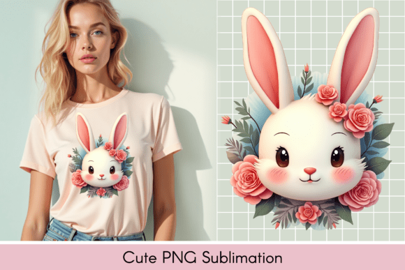 Download Adorable Bunny Illustration, T-shirt - Illustration Collection