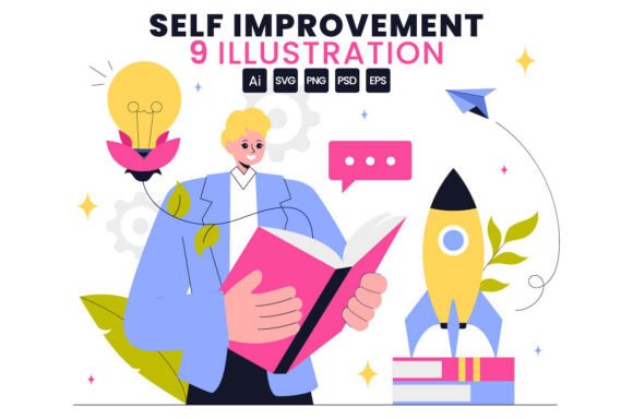 Download 9 Self Improvement Illustration - Illustration Collection