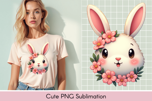Download Adorable Bunny Illustration, T-shirt - Illustration Collection