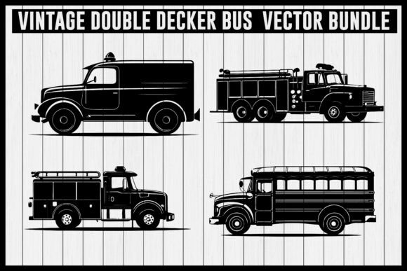 Download Vintage Bus &amp; Fire Truck Vector Bundle | - Fire Collection