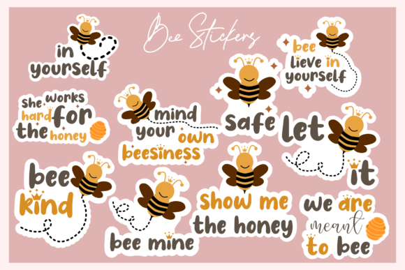 Download Bee Stickers - Bee stickers Collection