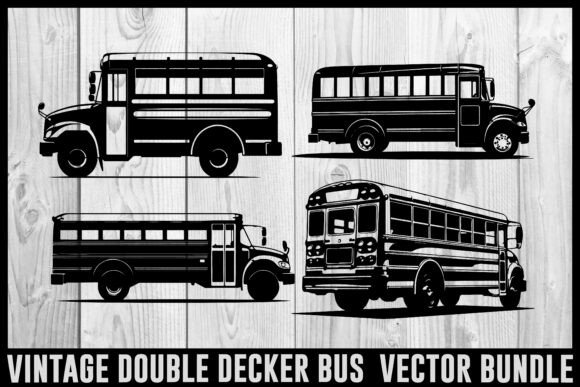 Download Vintage Bus &amp; Fire Truck Vector Bundle | - Fire Collection