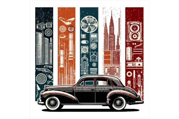 Download Classic Car Illustrations Vector - Illustration Collection