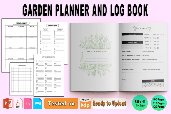 Download Garden Planner Log Book | Kdp Interior - Premium Resources
