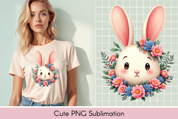 Download Adorable Bunny Illustration, T-shirt - Illustration Collection