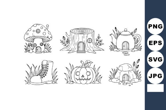 Download Cute Black and White Vector Illustration - Illustration Collection